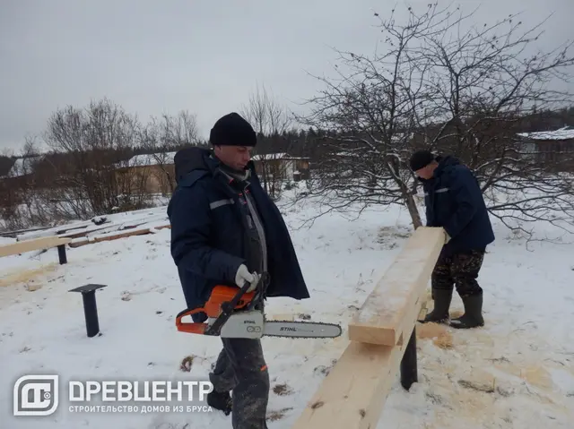 Строительство дома из бруса 6х6, фото 13 из 38