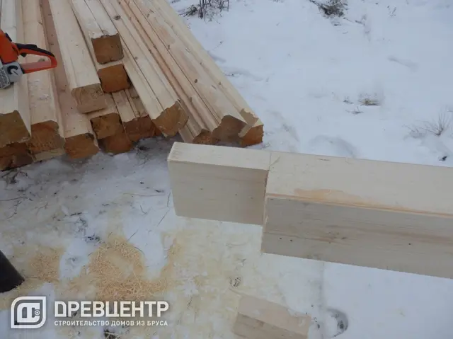 Строительство дома из бруса 6х6, фото 8 из 38