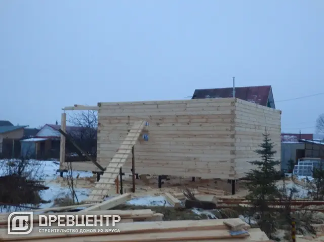 Строительство дома из бруса 6х6, фото 18 из 38
