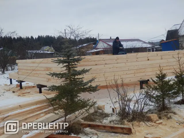 Строительство дома из бруса 6х6, фото 14 из 38