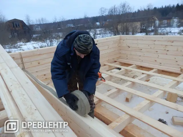 Строительство дома из бруса 6х6, фото 17 из 38