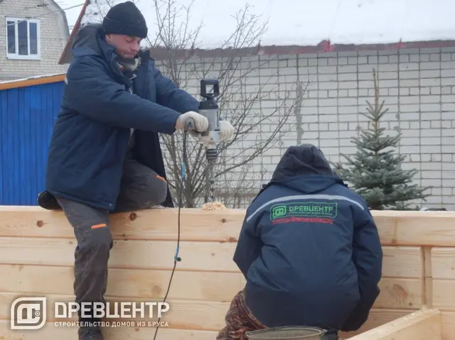 Строительство дома из бруса 6х6, фото 16 из 38