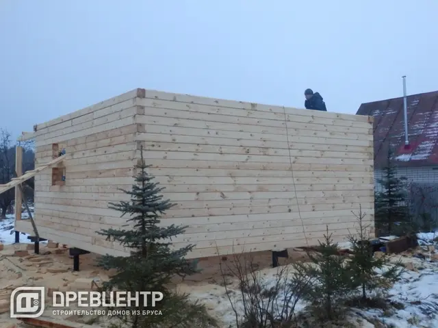 Строительство дома из бруса 6х6, фото 19 из 38