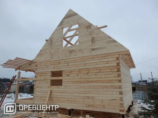 Строительство дома из бруса 6х6, фото 23 из 38