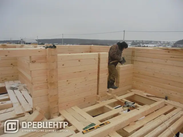 Строительство дома из бруса по проекту ДБ68, фото 15 из 34