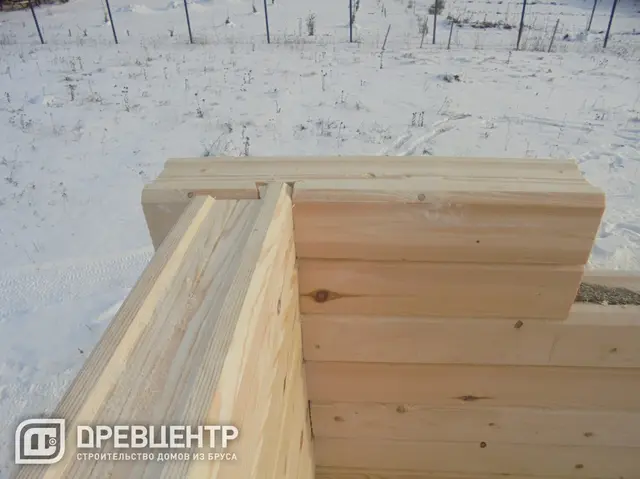 Строительство дома из бруса по проекту ДБ68, фото 13 из 34