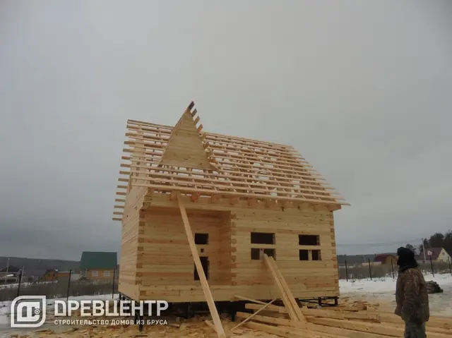 Строительство дома из бруса по проекту ДБ68, фото 21 из 34