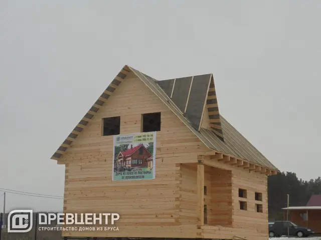Строительство дома из бруса по проекту ДБ68, фото 26 из 34