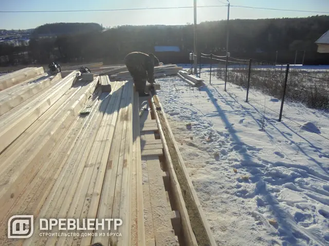 Строительство дома из бруса по проекту ДБ68, фото 7 из 34