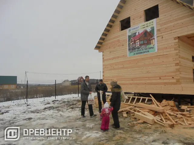 Строительство дома из бруса по проекту ДБ68, фото 29 из 34
