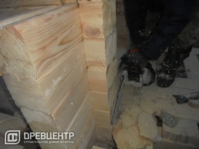 Строительство дома из бруса по проекту ДБ68, фото 14 из 34