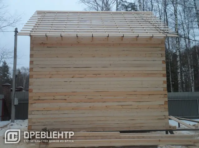 Строительство дома из бруса по проекту ДБ61, фото 11 из 15