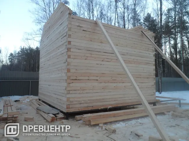 Строительство дома из бруса по проекту ДБ61, фото 7 из 15