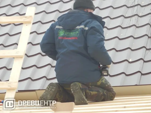 Строительство дома из бруса по проекту ДБ 32, фото 12 из 18