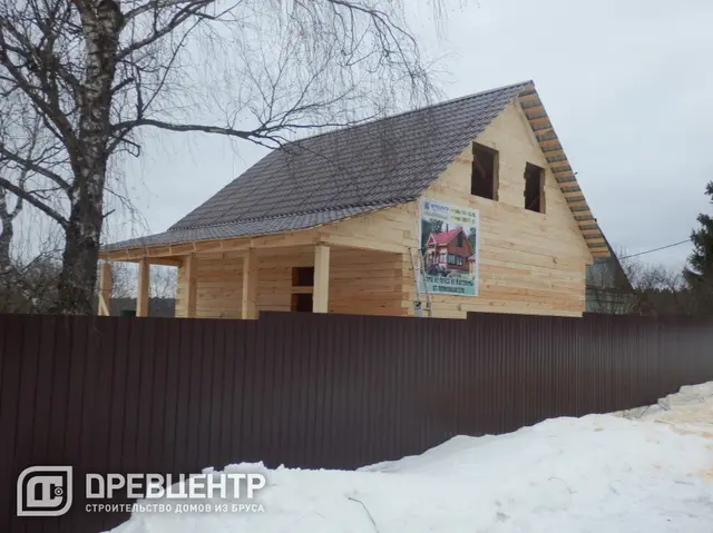Строительство дома из бруса по проекту ДБ 32, фото 16 из 18
