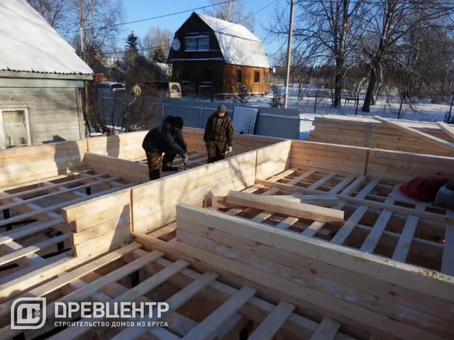 Строительство дома из бруса по проекту ДБ 32, фото 7 из 18