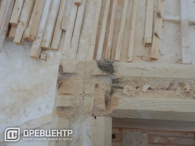 Строительство дома из профилированного бруса по проекту ДБ 32, фото 9 из 23