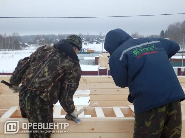 Строительство дома из профилированного бруса по проекту ДБ 32, фото 8 из 23