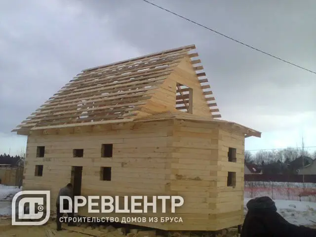 Строительство дома из бруса по проекту ДБ12, фото 8 из 9