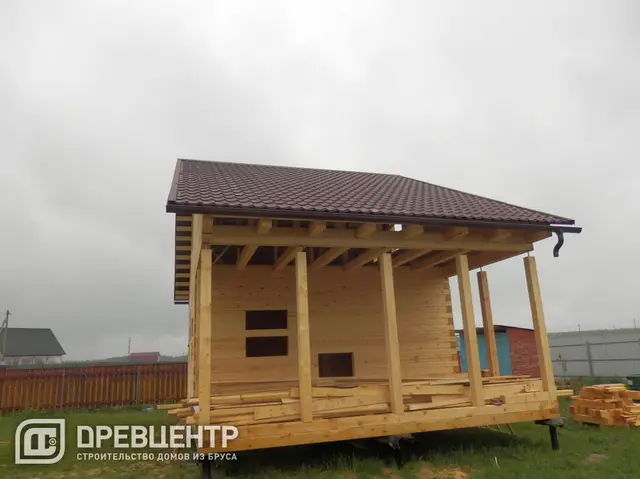 Строительство дома из бруса по проекту ДБ10 в Можайском районе., фото 25 из 26