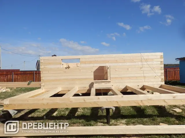 Строительство дома из бруса по проекту ДБ10 в Можайском районе., фото 8 из 26