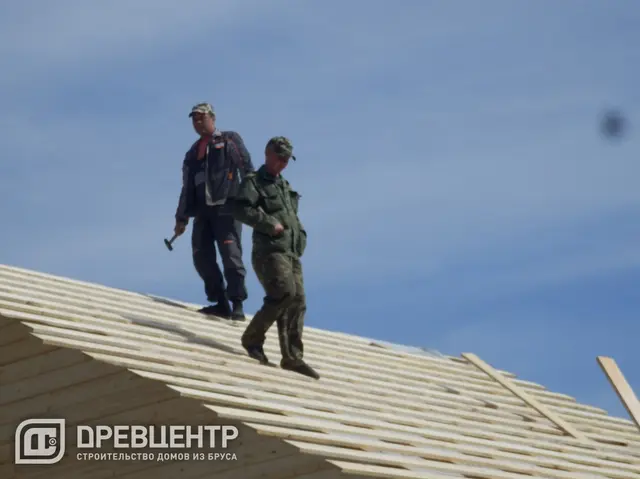 Строительство дома из бруса по проекту ДБ10 в Можайском районе., фото 22 из 26