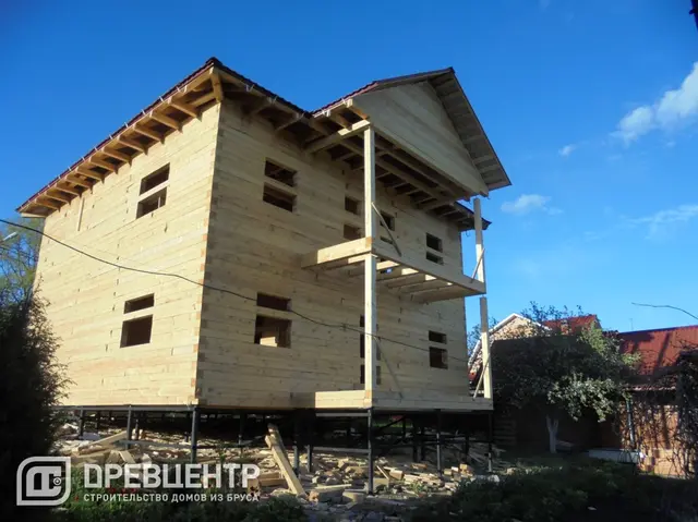 Двухэтажный дом из бруса в Чеховском районе, фото 17 из 21