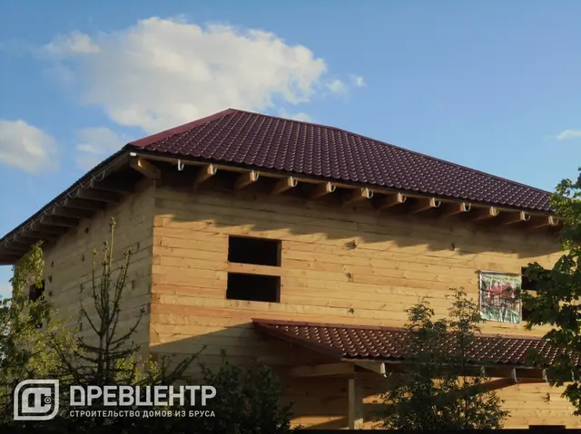 Двухэтажный дом из бруса в Чеховском районе, фото 19 из 21