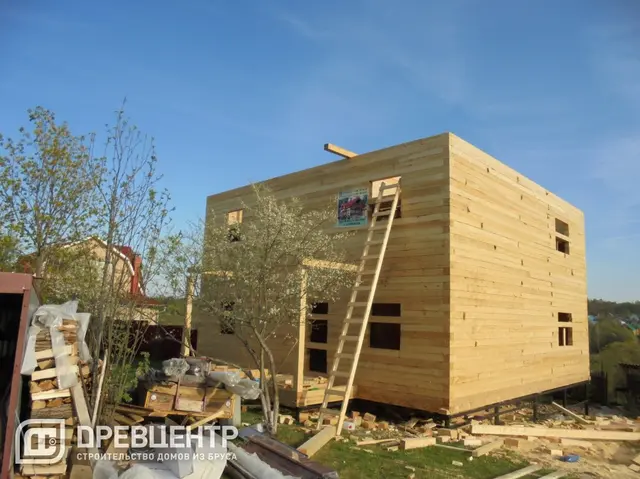 Двухэтажный дом из бруса в Чеховском районе, фото 12 из 21