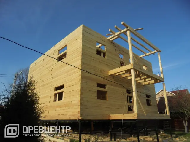 Двухэтажный дом из бруса в Чеховском районе, фото 10 из 21