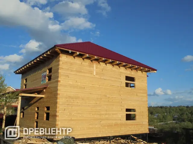 Двухэтажный дом из бруса в Чеховском районе, фото 18 из 21