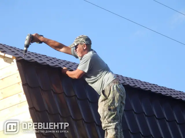 Строительство дома из бруса 6х9 по проекту заказчика в Волоколамском районе, фото 23 из 26