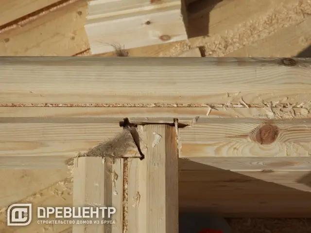 Строительство дома из бруса 6х9 по проекту заказчика в Волоколамском районе, фото 11 из 26