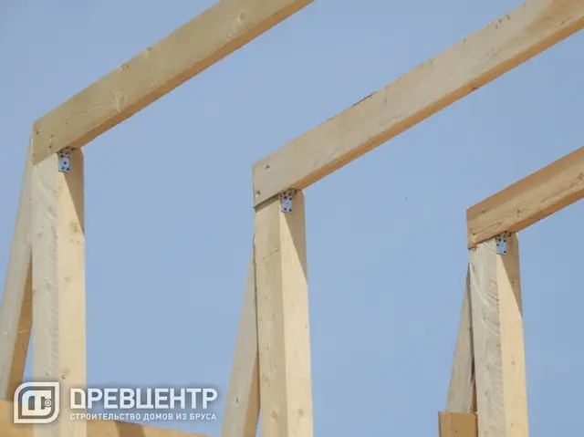 Строительство дома из бруса 6х9 по проекту заказчика в Волоколамском районе, фото 21 из 26