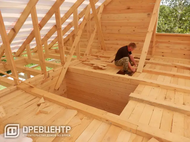 Строительство дома из бруса по эскизу заказчика в Сергиево - Посадском районе, фото 19 из 30