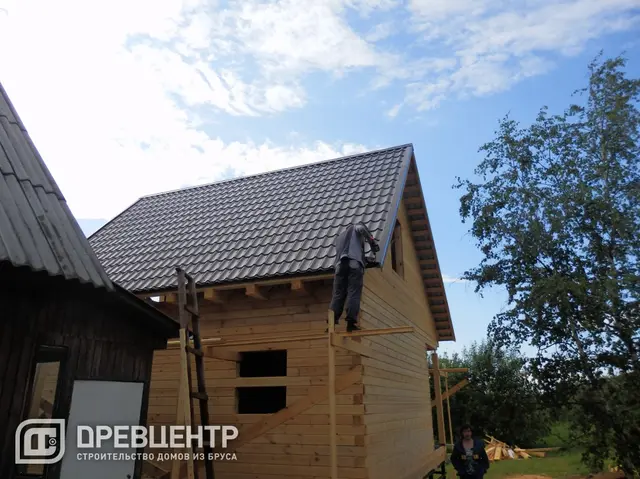 Строительство дома из бруса по эскизу заказчика в Сергиево - Посадском районе, фото 27 из 30