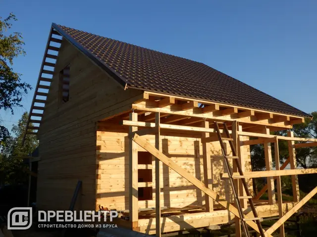 Строительство дома из бруса по эскизу заказчика в Сергиево - Посадском районе, фото 26 из 30