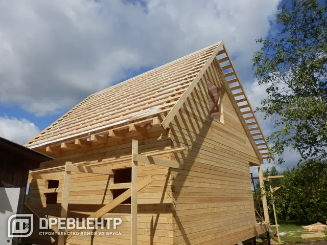 Строительство дома из бруса по эскизу заказчика в Сергиево - Посадском районе, фото 15 из 30