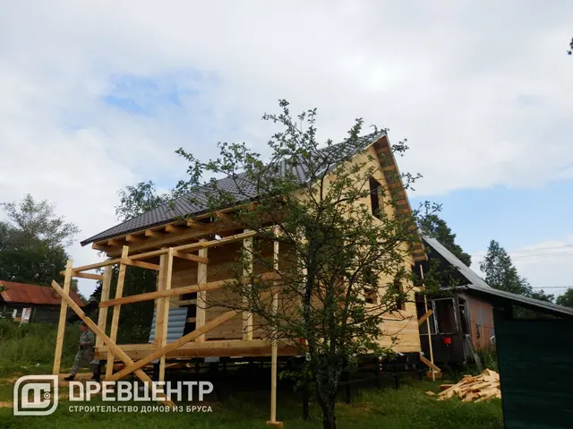 Строительство дома из бруса по эскизу заказчика в Сергиево - Посадском районе, фото 30 из 30