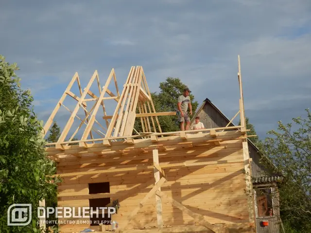 Строительство дома из бруса по эскизу заказчика в Сергиево - Посадском районе, фото 12 из 30