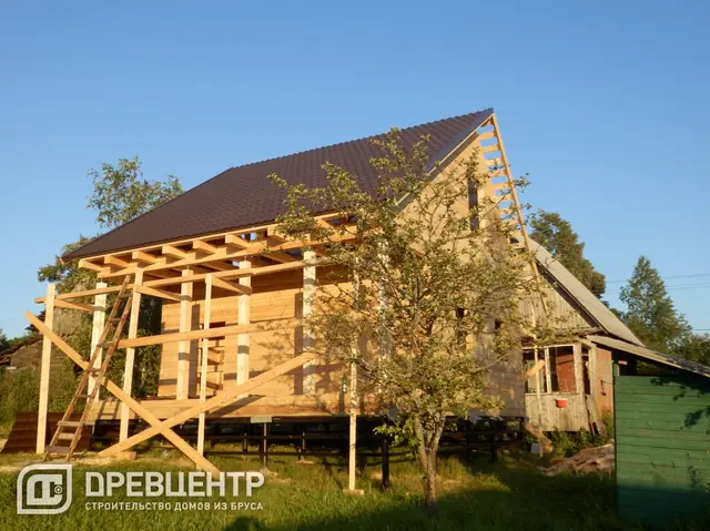 Строительство дома из бруса по эскизу заказчика в Сергиево - Посадском районе, фото 25 из 30