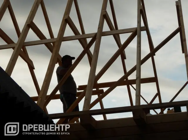 Строительство дома из бруса по эскизу заказчика в Сергиево - Посадском районе, фото 13 из 30