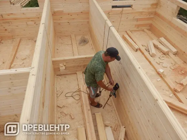 Строительство дома из бруса по эскизу заказчика в Сергиево - Посадском районе, фото 8 из 30