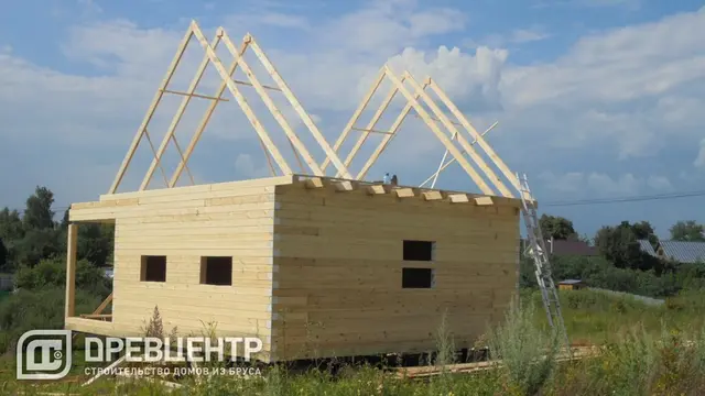 Строительство дома из бруса по проекту ДБ56 в Раменском районе, фото 14 из 22