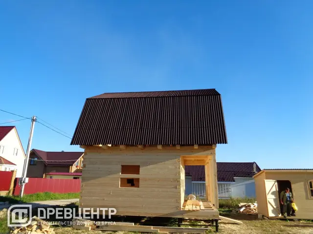 Строительство дома из бруса по проекту ДБ53 в Можайском районе, фото 10 из 12