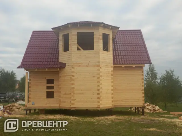 Строительство дома из бруса по проекту ДБ4 в Можайском районе, фото 27 из 29