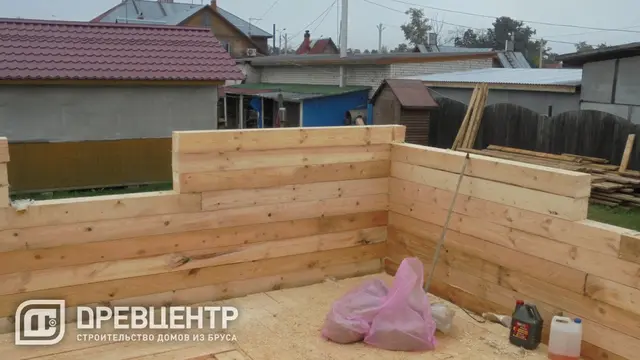 Строительство дома из бруса по проекту ДБ35 во Владимирской области д.Киржач, фото 8 из 16