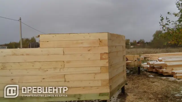 Строительство дома из бруса по проекту ДБ37 в Дмитровском районе д.Маринино, фото 8 из 19