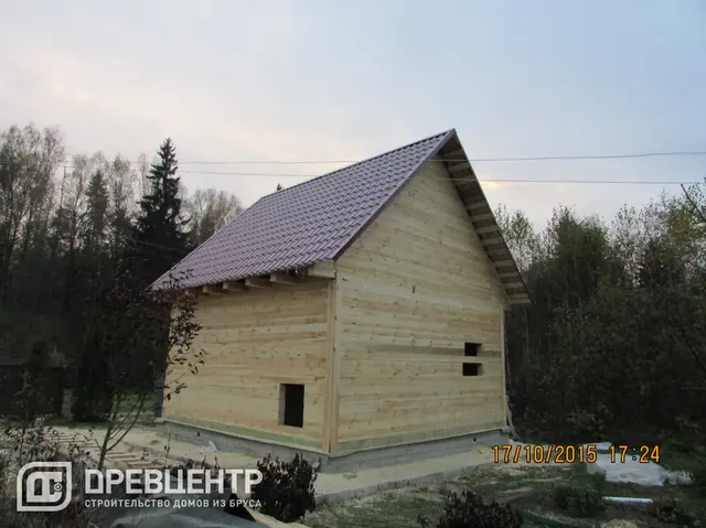 Строительство дома из бруса по проекту ДБ39 в Волоколамском районе, фото 9 из 9