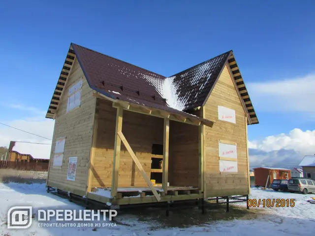Строительство дома из бруса по проекту ДБ18 в Истринском районе, фото 24 из 25